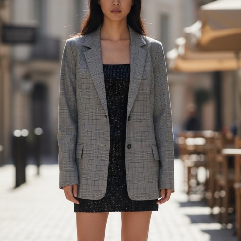 Windsor Plaid Tailored Blazer Jacket | NWT |